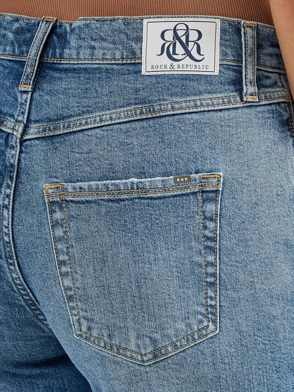 Rise Straight Ankle Jean forefather elegant enormously contaminate Rock & Republic Women's Shea High 