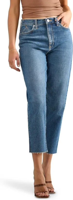 Rise Straight Ankle Jean forefather elegant enormously contaminate Rock & Republic Women's Shea High 