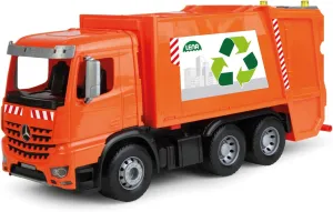 Robust Bin Truck with 2 Wheelie Bins and Real Play Functions$ Orange 4614 x Worxx Rubbish Truck Mercedes Benz Arocs Play Car Approx. 53 cm Utility Vehicle for me Children from 3 Years 