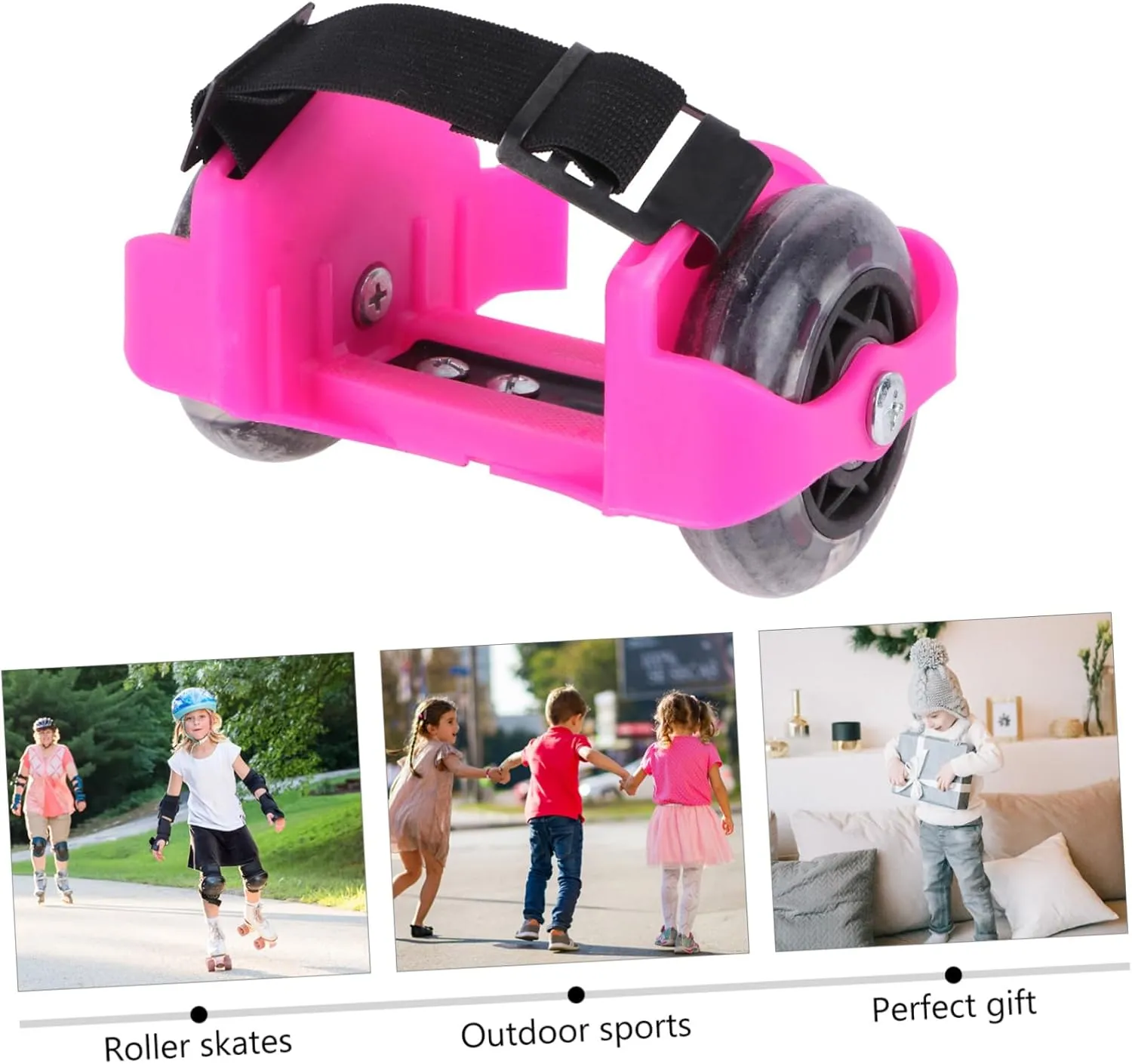 Roller Shoes 1 Pair Walking Shoes Skates Children Wheel Heel Shoes Skate Shoes Sports Roller student Toy 