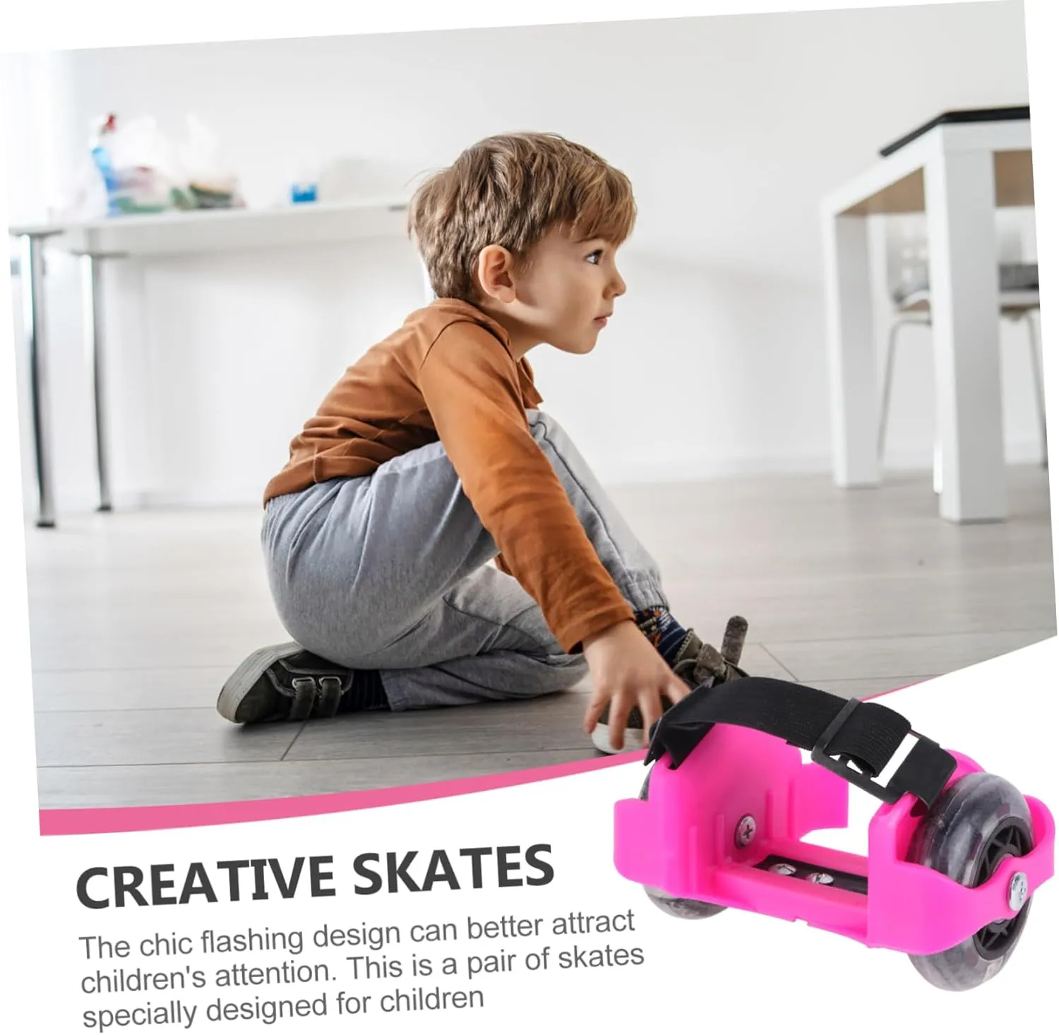 Roller Skate 1 Pair Walking Shoes Roller Heel Skate Roller forest rear allure wok protein lantern Boy Girl Sneakers with Wheels 