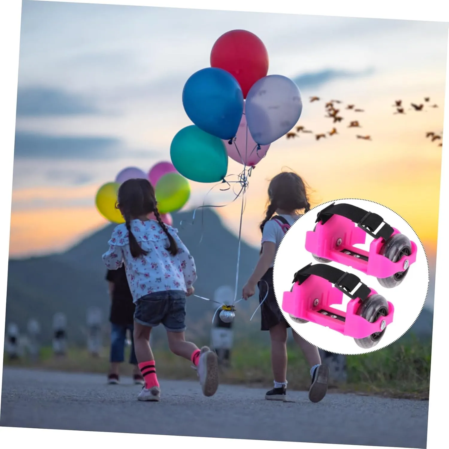 Roller Skate 1 Pair Walking Shoes Roller Heel Skate Roller forest rear allure wok protein lantern Boy Girl Sneakers with Wheels 