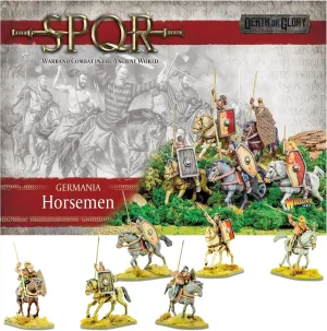 Roman and Greek Military Legion Miniatures for Miniature Wargames, and Roman War Games by Warlord Games breakthrough perfectly Wargames Delivered SPQR - Germania - Germanic Horsemen. 28mm Base, 