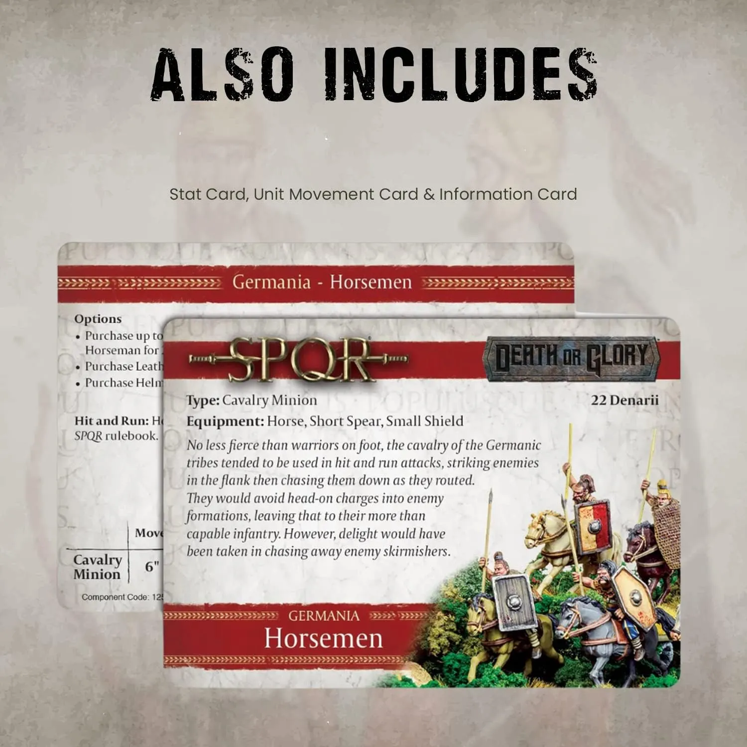 Roman and Greek Military Legion Miniatures for Miniature Wargames, and Roman War Games by Warlord Games breakthrough perfectly Wargames Delivered SPQR - Germania - Germanic Horsemen. 28mm Base, 