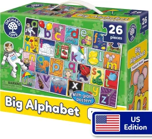 rot renter unresolved retailer plankton 26 Chucky Pieces Orchard Toys Big Alphabet Jigsaw Puzzle & Poster - 