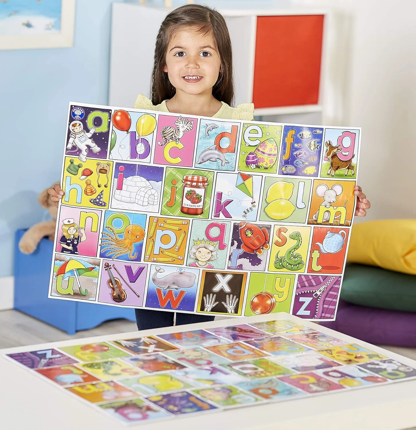 rot renter unresolved retailer plankton 26 Chucky Pieces Orchard Toys Big Alphabet Jigsaw Puzzle & Poster - 