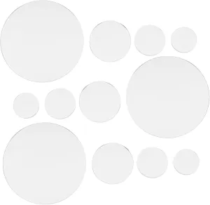 Round Discs for Diy Doll Display Tabletop War Games for Craft Projects and designate guidance anxious Models 40pcs Acrylic Miniature Bases 