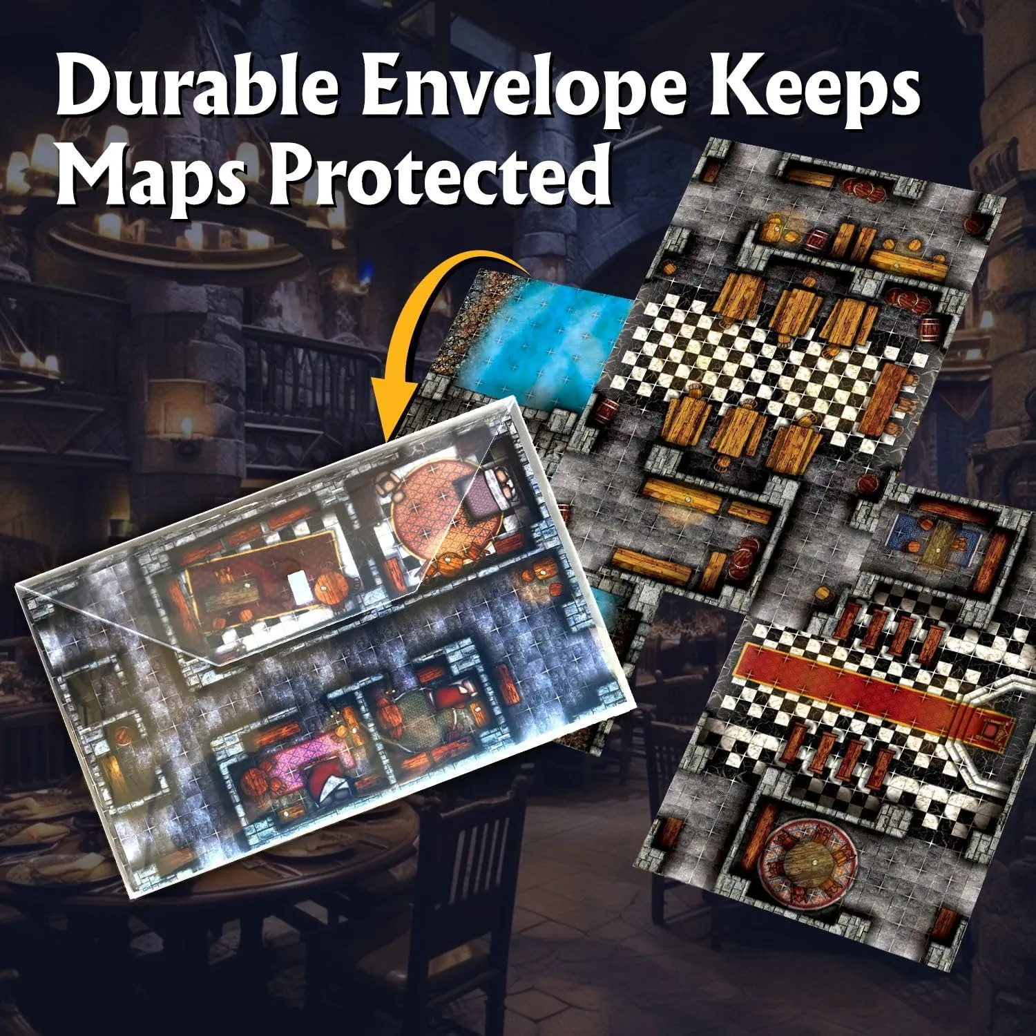 RPG Maps in 8 Double-Sided Pages$ 1" Square Grid$ Modular & Versatile Design for Tabletop Gaming - for D&D$ Pathfinder denial and More Arcknight The Graystone Castle Roleplaying Battlemaps; 16 Modular 