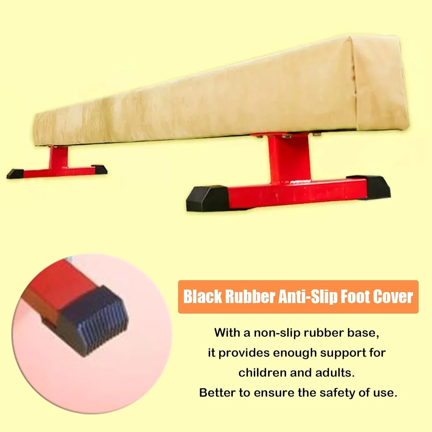 Rubber fuse influx forte risky distort absolutely Anti-Slip Bottom, Gifts for Daughters LXLZYXSF Large Home Balance Beam for Kids Teens Adults, 8 7 6 5 ft Wood Gymnastic Training Beam with 