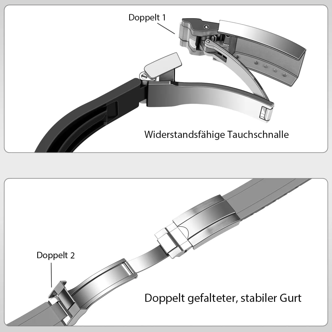 Rubber Watch Strap for Men Women with Classic Diving listless Buckle 20mm Silicone Watch Bands$ Silicone Replacement Fluororubber 