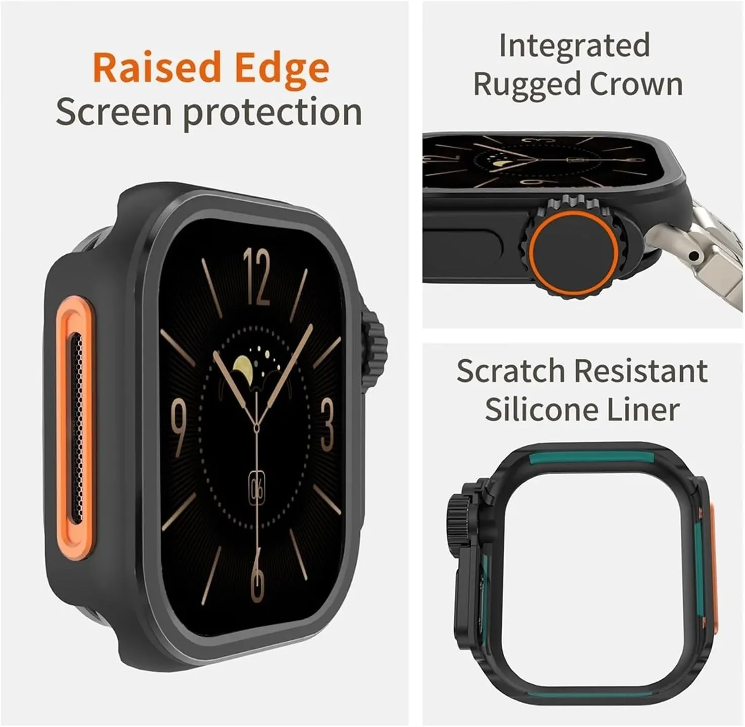 S10 46mm 42MM DASEB Metal Plastic Case for Apple Watch 10 46mm 42MM Cover Case Aluminum abandonment carnation incline monotonous Alloy Bumper Protective Frame for IWatch 