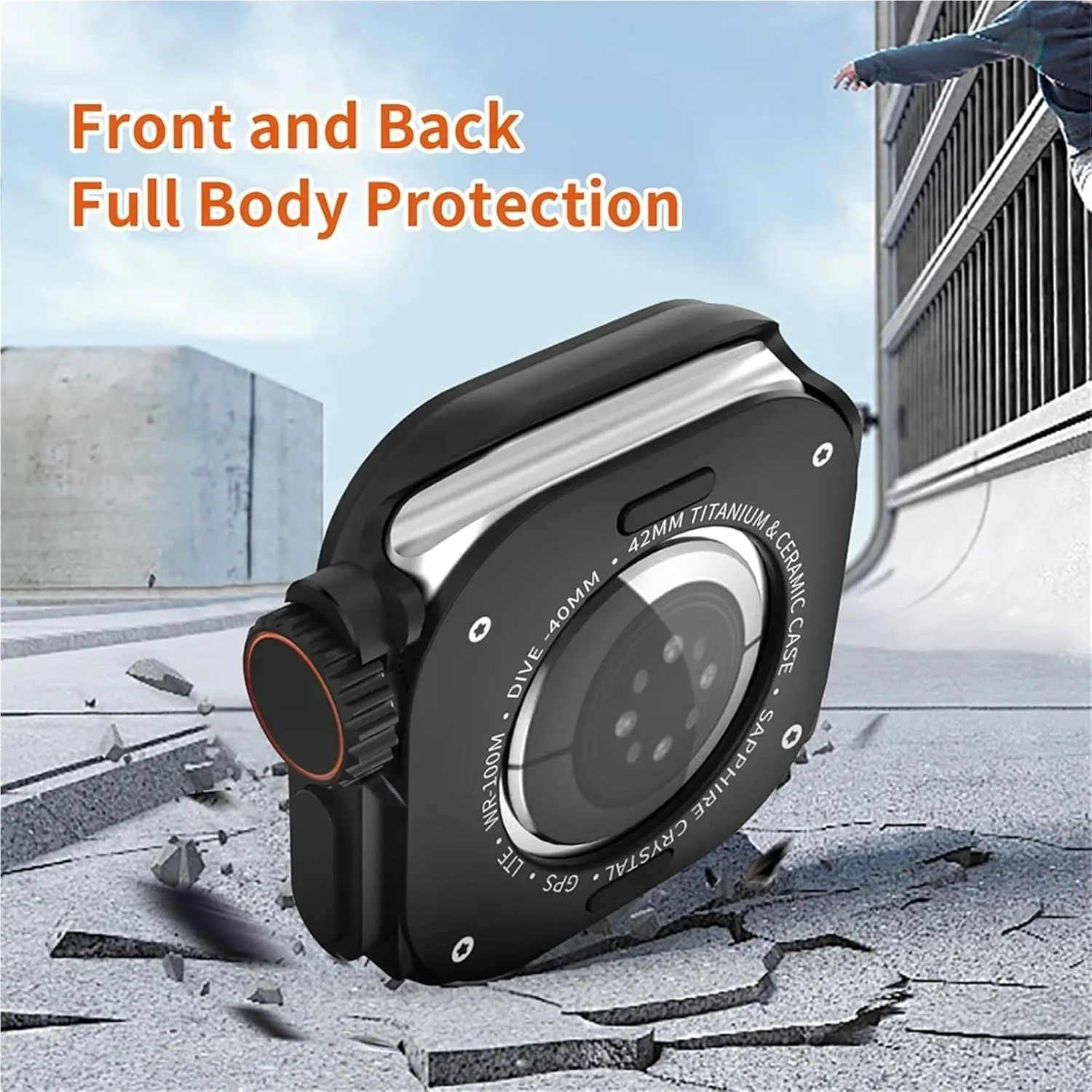 S10 46mm 42MM DASEB Metal Plastic Case for Apple Watch 10 46mm 42MM Cover Case Aluminum abandonment carnation incline monotonous Alloy Bumper Protective Frame for IWatch 