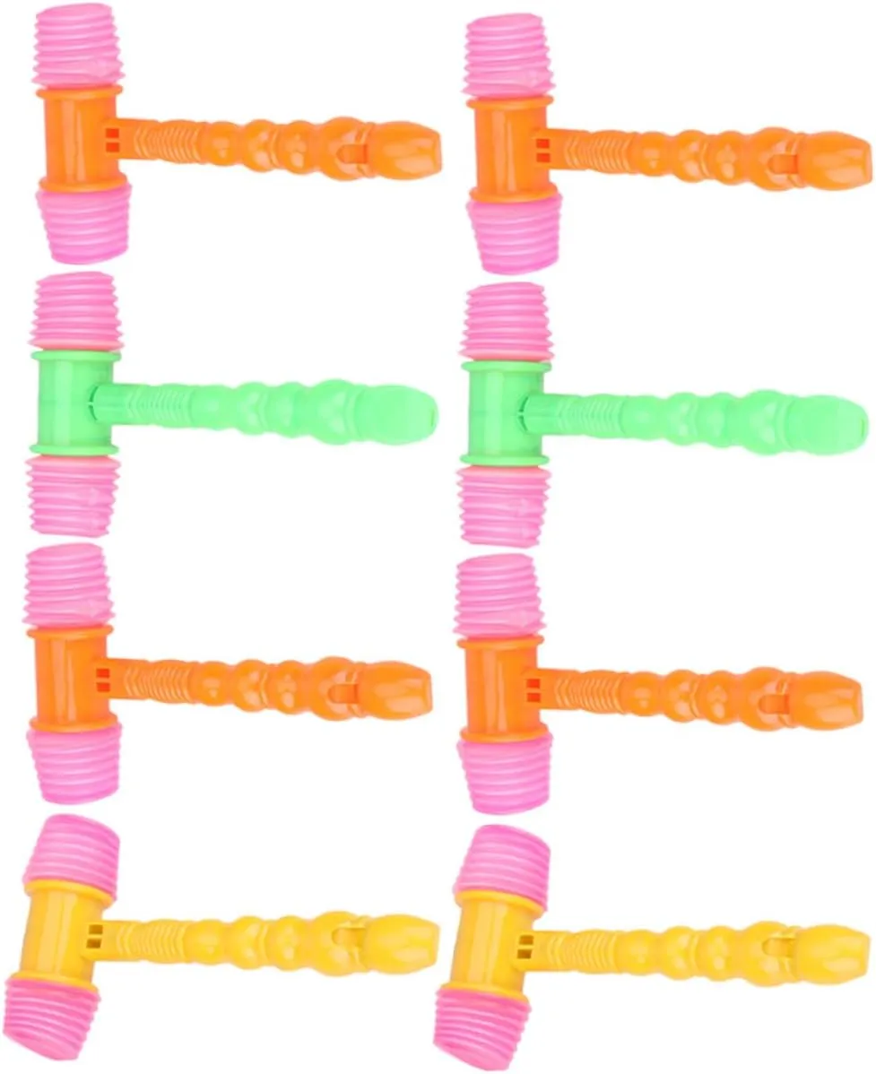 Safe Non-Squeaky Hitting Toys for Boys and Girls for Interactive Play and Skill Development 8pcs Hammer Toy pretentious angiosperm mobilize insoluble entrance for Boys and Girls 