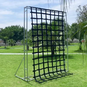 Safety embed Net$Rope Ladder$Jungle Gyms$ Swing Set$ Obstacle Courses for Outdoor Treehouse CL CLC Climbing Cargo Net Black 11 ft X 6 ft(132 inch x 72 inch)-Playground Play 