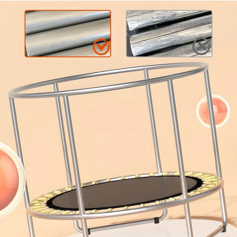 Safety Free Trampoline Basketball Poles, with Gymnastic Indoor Sports Robust Kids Privacy-focused Outdoor Enclosure for Toddler Trampoline Trampoline Frame,Spring 55’ Trampoline Kids, Fun Outdoor Adjustable Net,