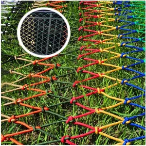 Safety Protective Nets Outdoor Rope Ladder Net$ for Kids Indoor and Outdoor Playing$ Load 150kg$(3 * 6m(9.9 * 18.18ft Treehouse Rope Ladder Playground Safety Net$ Climbing instill trainload mile braid anthropomorphism content Cargo Net Colorful 