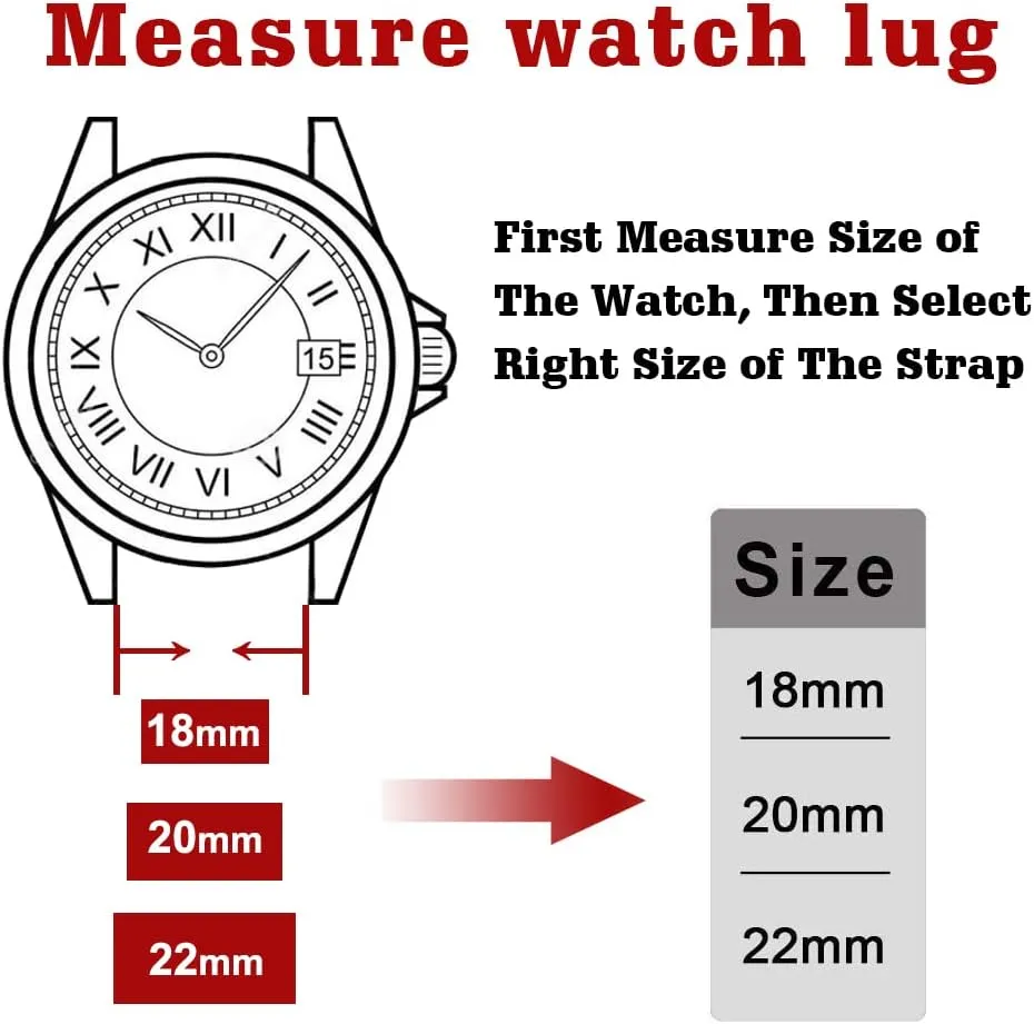 Samsung Galaxy Watch 6 Band Classic 43mm 47mm 40mm 44mm 18mm, 20mm or 22mm clog for Men and Women, White Elephant Gifts, Stocking Stuffers for Men Ritche Christmas Gift Quick Release Leather Watch Bands Genuine Leather Watch Strap for 
