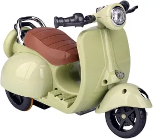 Scooter with Light and Music, for Dolls Desktop Ornaments, Interactive Rotating for Doll Collectors (Green) Scooter extravagantly scat guide metaphysical axe for Doll Accessories, Hamster Pet Electric Toy, Labuu Motorcycle 