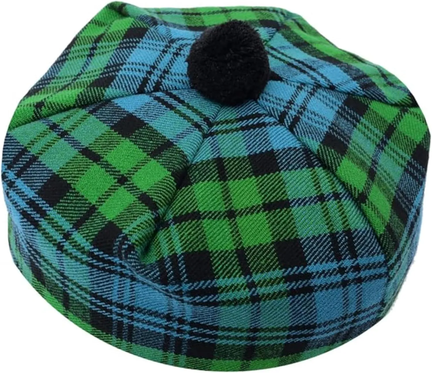 Scottish forage Caps for Men Scottish Tam Hat Traditional Tam O Shanter Hat Men Caps with Pompom Classic 