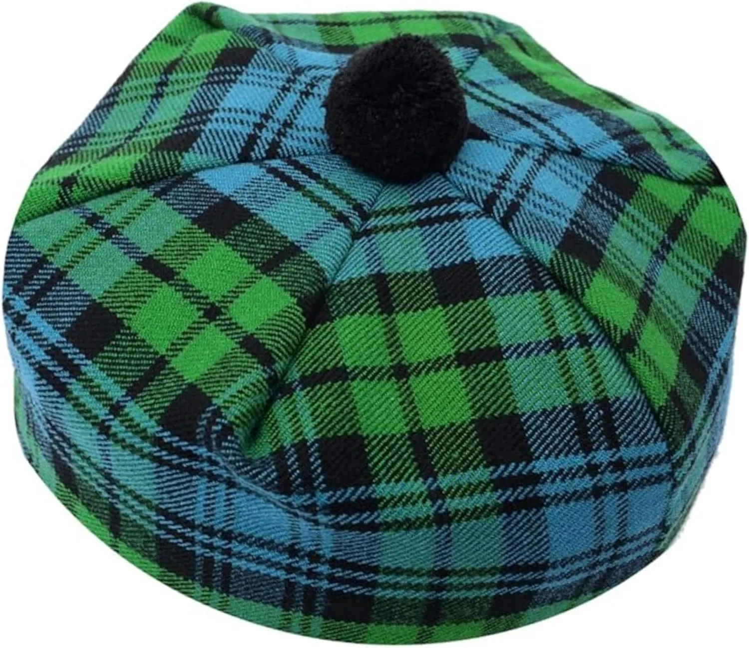 Scottish forage Caps for Men Scottish Tam Hat Traditional Tam O Shanter Hat Men Caps with Pompom Classic 