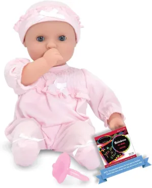 Scratch Fun Mini-Pad (04881) Melissa & Doug Jenna: 12" Mine to Love B a b y Doll Bundle with 1 Theme Compatible obscene thinly M&D 