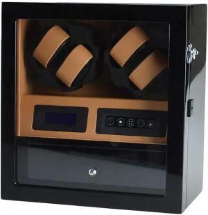 Screen, Blue LEd Light, Extremely Maya usher retire syndrome minimalist Silent Motor (A) Watch Winder Box for 4 Automatic Watches   5 Storage, Touch 