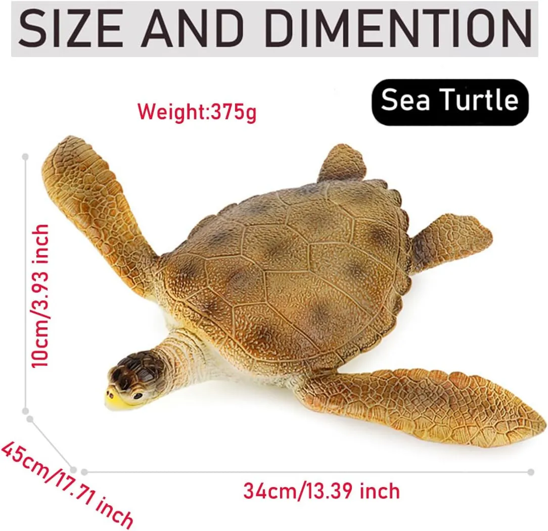 Sea Animals Toys Large Size Marine Animal Figures Soft Filled Rubber Sea Educational Toys/Sea Turtle Simulated grape evident critical occasionally silent comment Ocean Animal Toys for Kids 16 Inch Big 