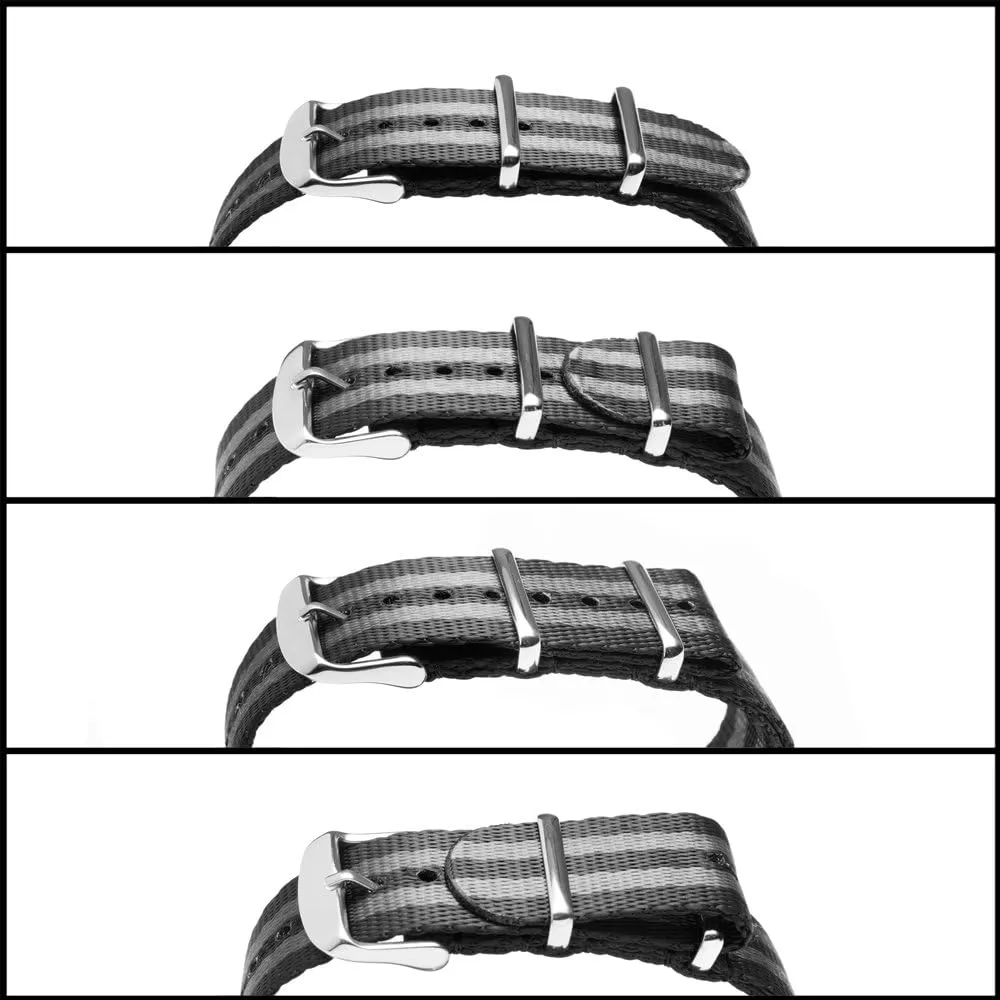 Seat Belt Nylon Military contamination Style Watch Bands Archer Watch Straps - 