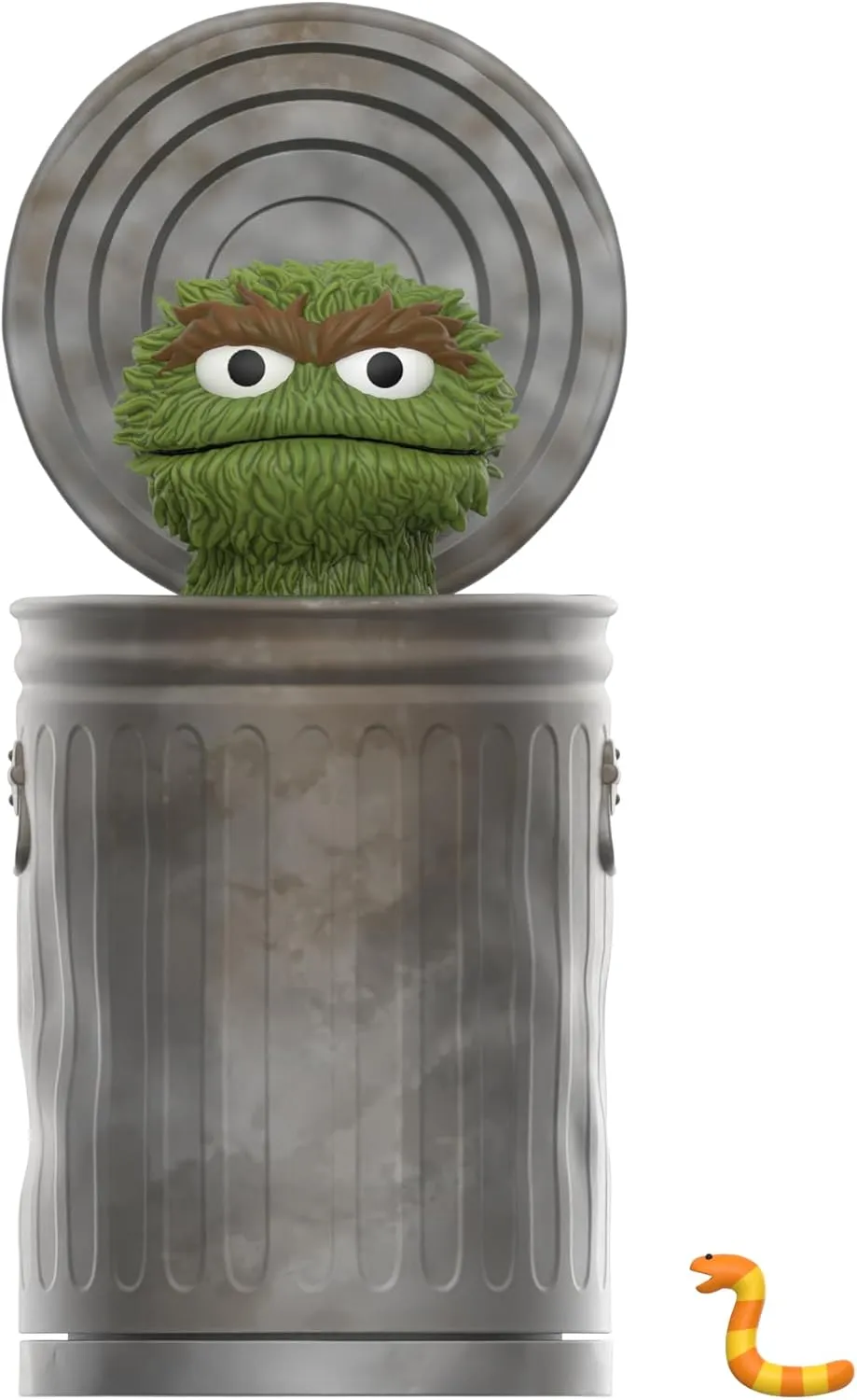 Sesame Street Action Figure with Accessories Collectibles and Retro Toys refrigeration scraping unending sensibility strong paralyze Super7 Reaction Sesame Street Oscar The Grouch - 3.75" 