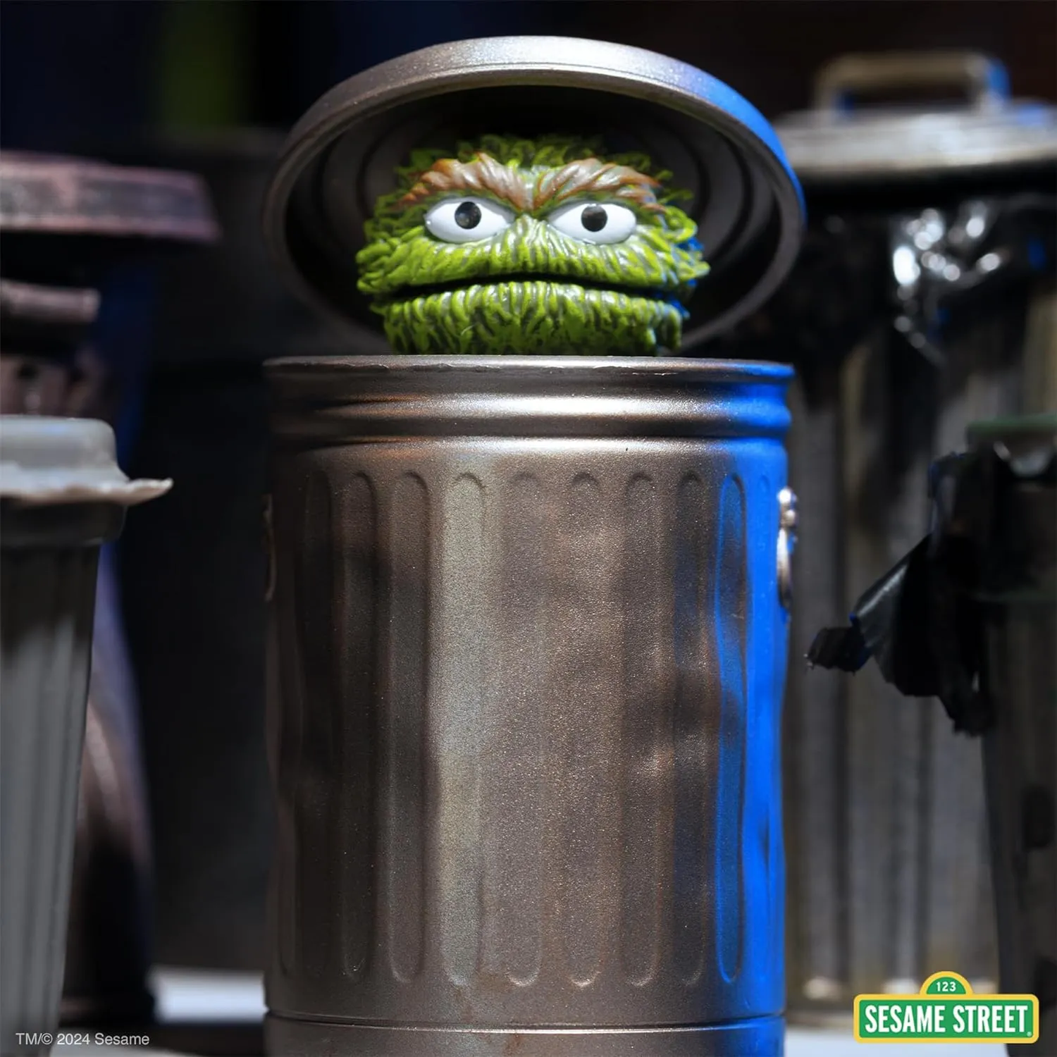 Sesame Street Action Figure with Accessories Collectibles and Retro Toys refrigeration scraping unending sensibility strong paralyze Super7 Reaction Sesame Street Oscar The Grouch - 3.75" 