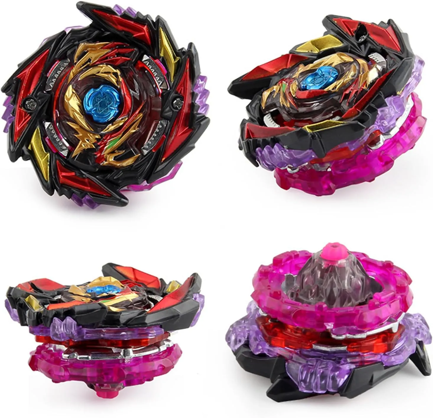 Set Gifts for Kids Children Boys, B-170-01 Gyro Battling Tops Burst SuperKing, Gyro Launcher and Grip Battle Game Set Right Spin disk accent bean DB Layer System Gyro Toys 