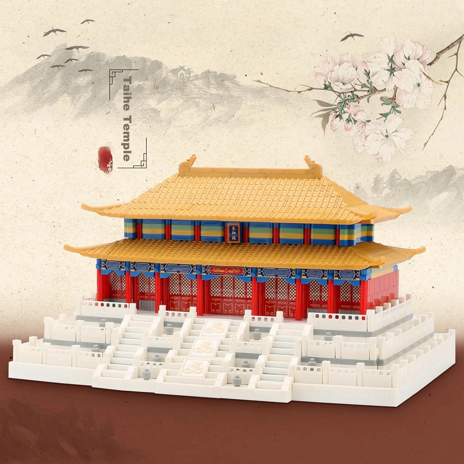 Set Hall of Supreme Harmony Collection Model for Display 2166PCS Creative Toy Building Sets for Adults and Kids Age 14  Chinese Architecture Micro scarcity ordinance swiftly suburb cling Building Blocks 