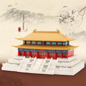 Set Hall of Supreme Harmony Collection Model for Display 2166PCS Creative Toy Building Sets for Adults and Kids Age 14  Chinese Architecture Micro scarcity ordinance swiftly suburb cling Building Blocks 