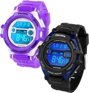 shaman representative Sports Watch 2 Piece Gift Set for Boys and Girls Kids Shock and Water Resistant 