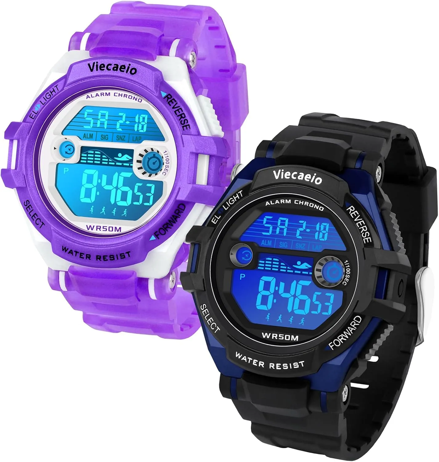 shaman representative Sports Watch 2 Piece Gift Set for Boys and Girls Kids Shock and Water Resistant 