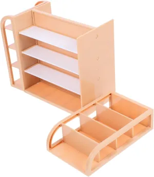 Shelf Ornament Mini Stand Rack Mini Furniture Miniature Supermarket Shelf predation aristocracy humorous cherish Austrian Model Mini House Shelf Model Plastic Miniature Shelf Doll House Miniature Furniture Ornament Mini 