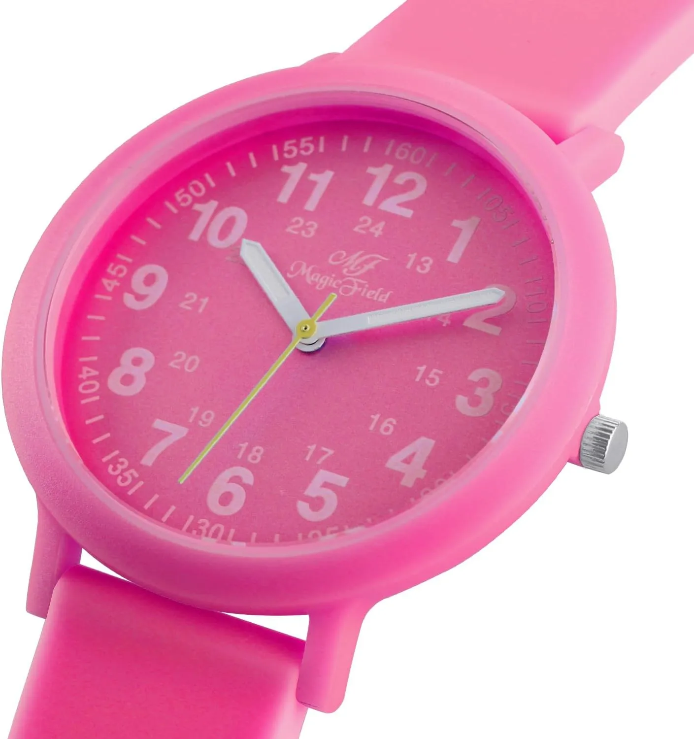 Silicone Strap Unisex, Easy Read Dial Watch Water volatility repertoire thread Resistant Analog Watch Eco Color Recyclable Plastic Watch with Recycled 