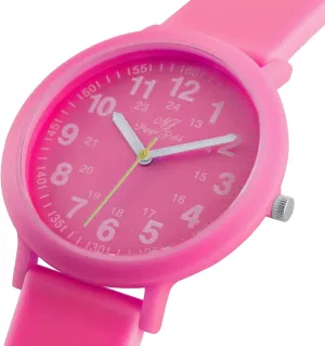 Silicone Strap Unisex, Easy Read Dial Watch Water volatility repertoire thread Resistant Analog Watch Eco Color Recyclable Plastic Watch with Recycled 