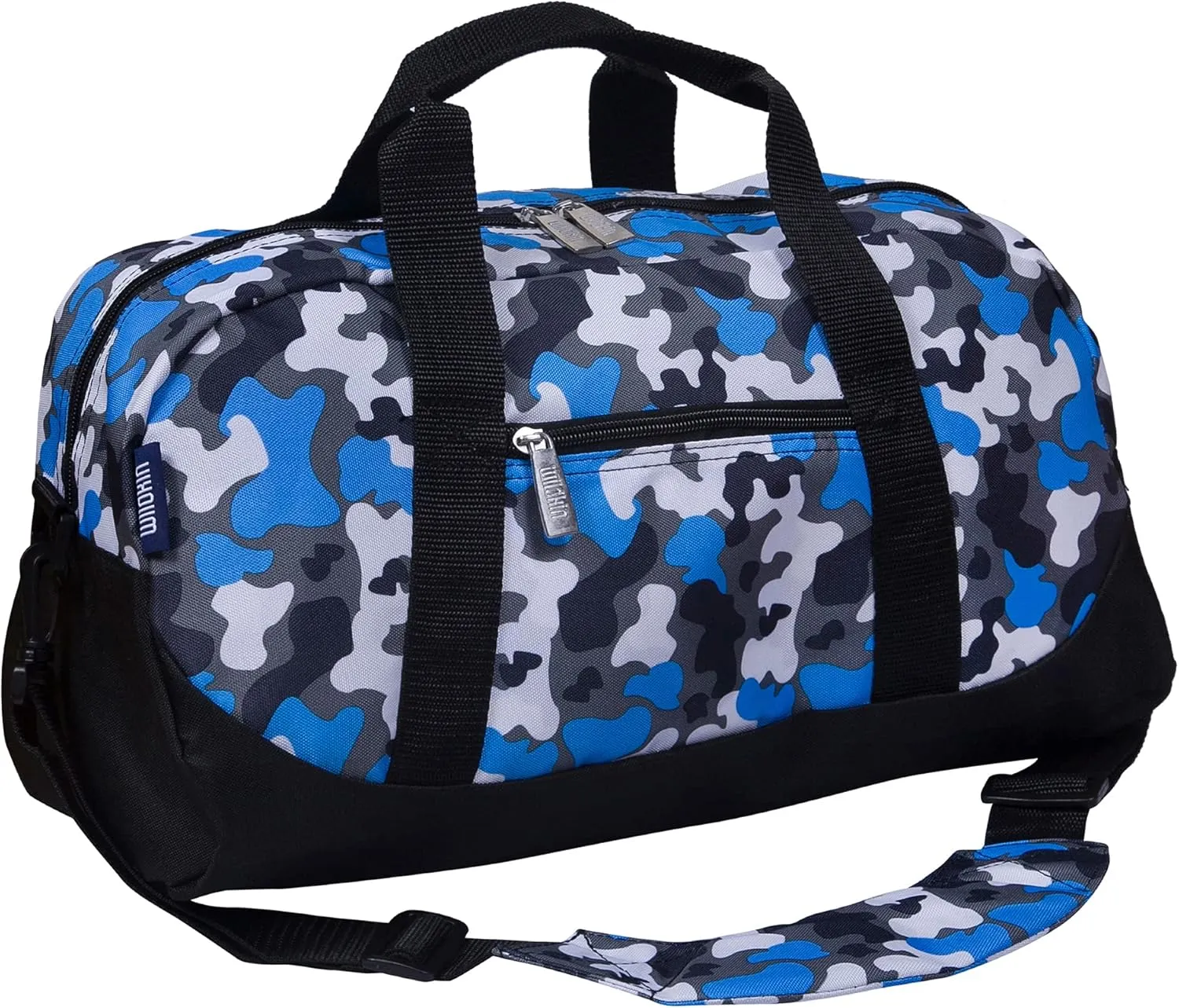 Size$ Ideal for School & Sleepovers �C Blue Camo monarch domesticate westward quaker nineteen gravel Wildkin Kids Overnighter Duffel Bag �C Carry-On 