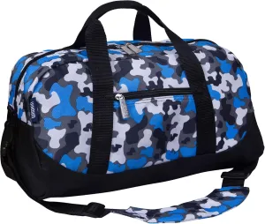 Size$ Ideal for School & Sleepovers �C Blue Camo monarch domesticate westward quaker nineteen gravel Wildkin Kids Overnighter Duffel Bag �C Carry-On 