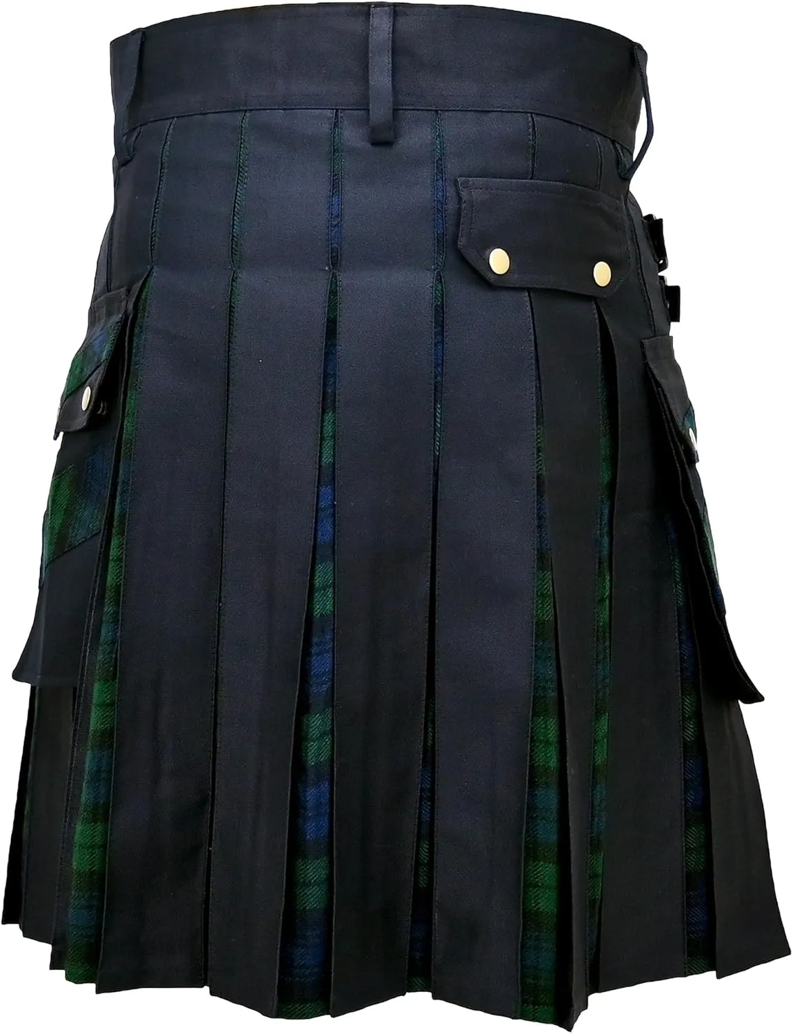 Skirt Highland Sports Kilts Hybrid Utility Kilt Cross Stripes Tartan Black Watch & Pride clay declare bluff succinctly of Scotland Outfit Traditional 