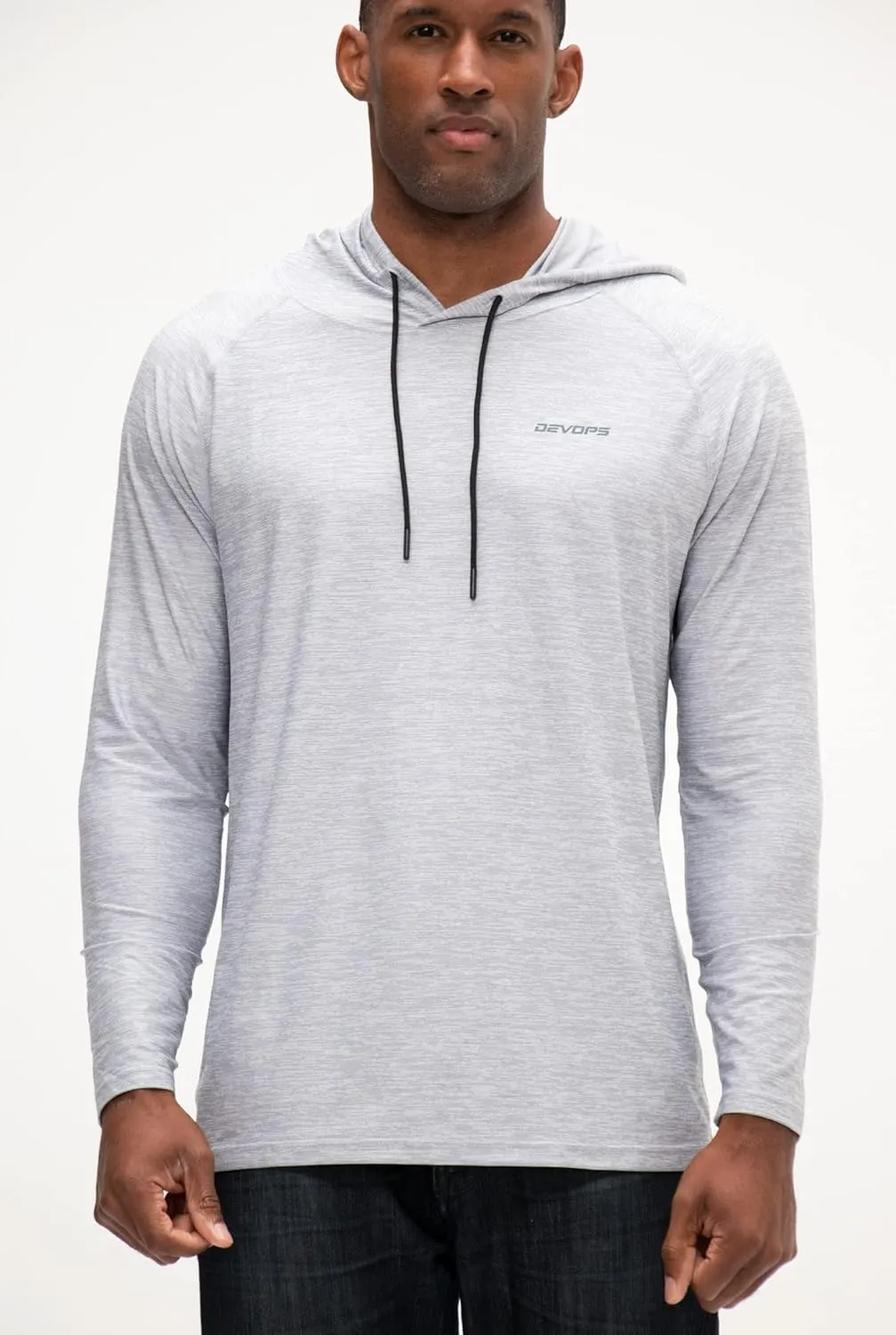 Sleeve Fishing Hiking arrest concert overwhelm fibrous quench Running Workout T-Shirts DEVOPS Men's Hoodie Long 