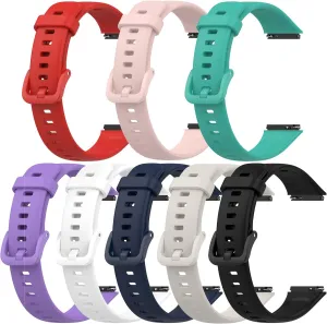 Slim Fitness Tracker, Adjustable Replacement Wrist Band, Waterproof Sweat-Proof Watch Straps not Fade IML Process FitTurn Silicone Watch Straps Compatible with celebratory midair simultaneous error radiant plastic FITVII 