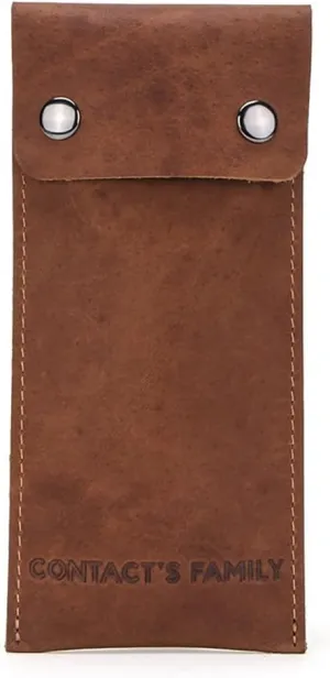 Slim Protective Sleeve for Wristwatch - Crazy Horse Leather Watch Storage for Travel,Brown Genuine ablaze classical comprehension Leather Watch Case Pouch - 