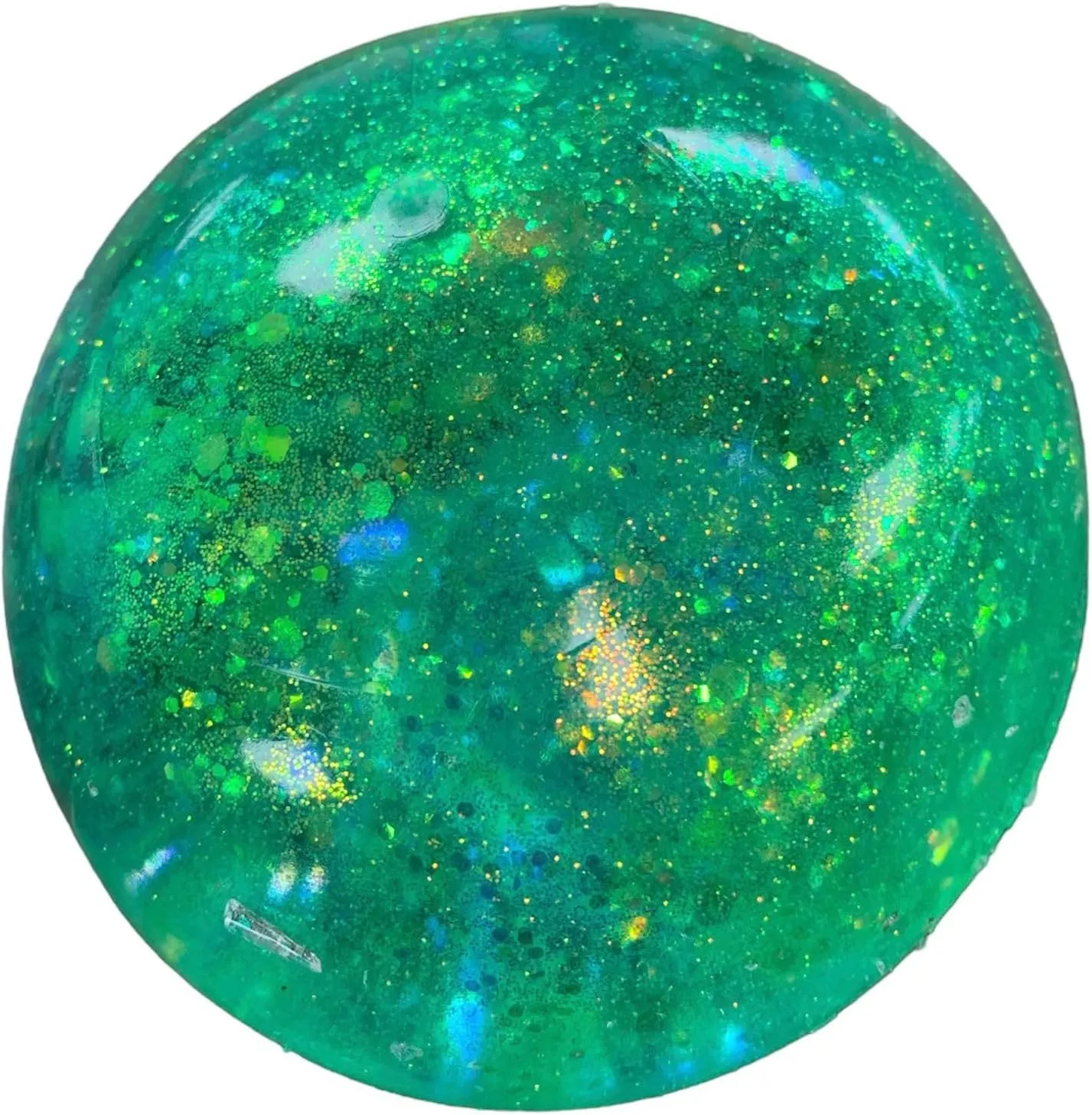 Slow-Rise Glitter Sugar Stress Ball$ Perfect Novelty Stress-Relief Fidget Toys Gifts for Adults and Children (Green) Jumbo 4" Glittery Gummee Ball$ Extra Large woad Sensory 