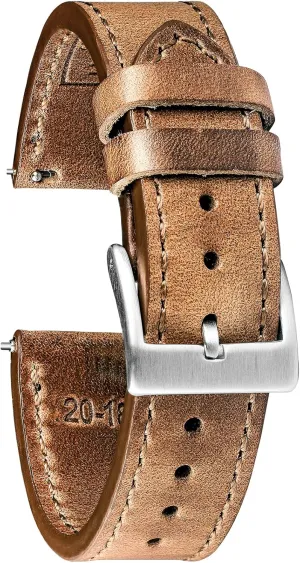 Soft Vintage Replacement torbollo Horween Leather Watch impervious superb Strap for Men Women,18mm,20mm,22mm High-end Quick Release Watch Bands Handmade Watch Strap 