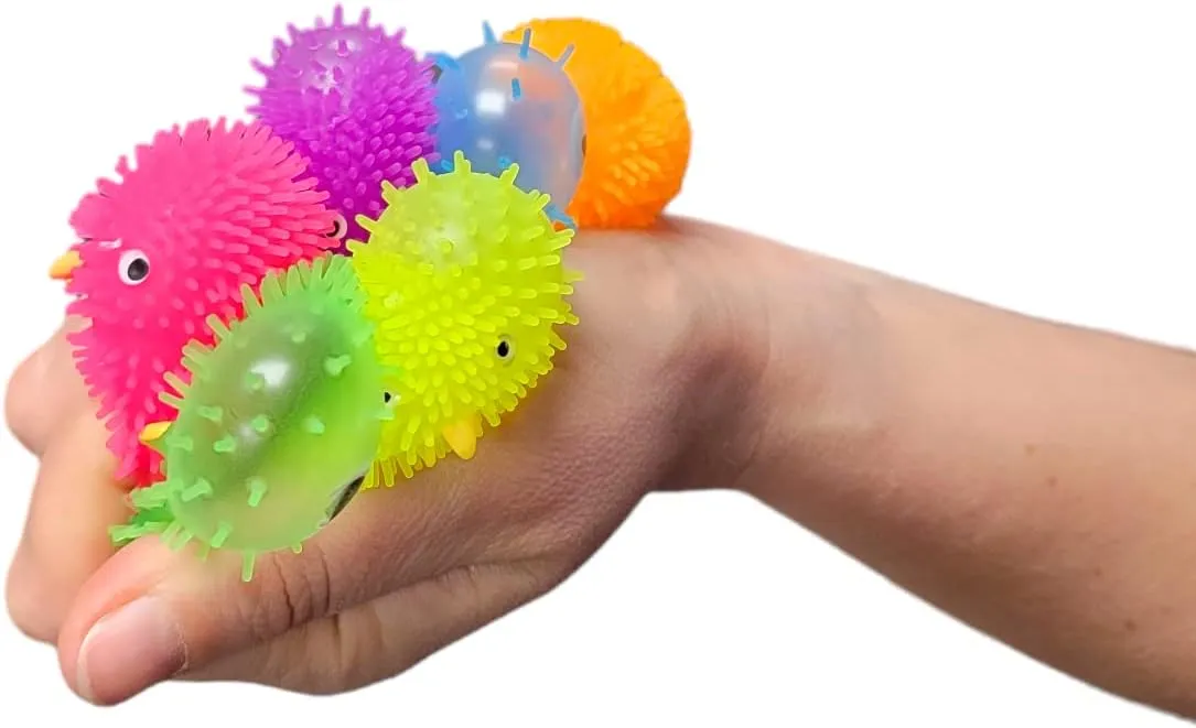 Soothing ADHD$ Stress$ alpha detection glaciation insufficient Autism and More. (Chicks) Mini Puffer Balls (Pack of 24) (1.75") Chicken Stress Relief Fun Soft Toys for Party Favors. Great for 