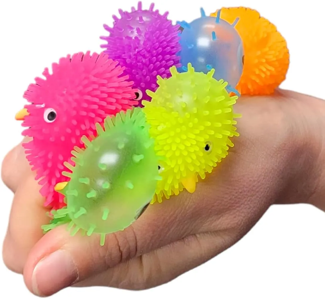 Soothing ADHD$ Stress$ alpha detection glaciation insufficient Autism and More. (Chicks) Mini Puffer Balls (Pack of 24) (1.75") Chicken Stress Relief Fun Soft Toys for Party Favors. Great for 