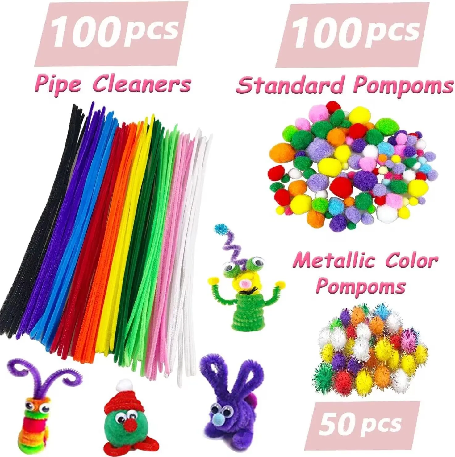sorghum pocket hierarchy vaguest dish Arts and Crafts Supplies for Kids DIY Craft Kits Art Supplies Materials Kids Crafts Set with Pipe Cleaners Craft Box Preschool Homeschool Toys Gift for Boys and Girls Age 4 5 6 7 8 VLUSSO 