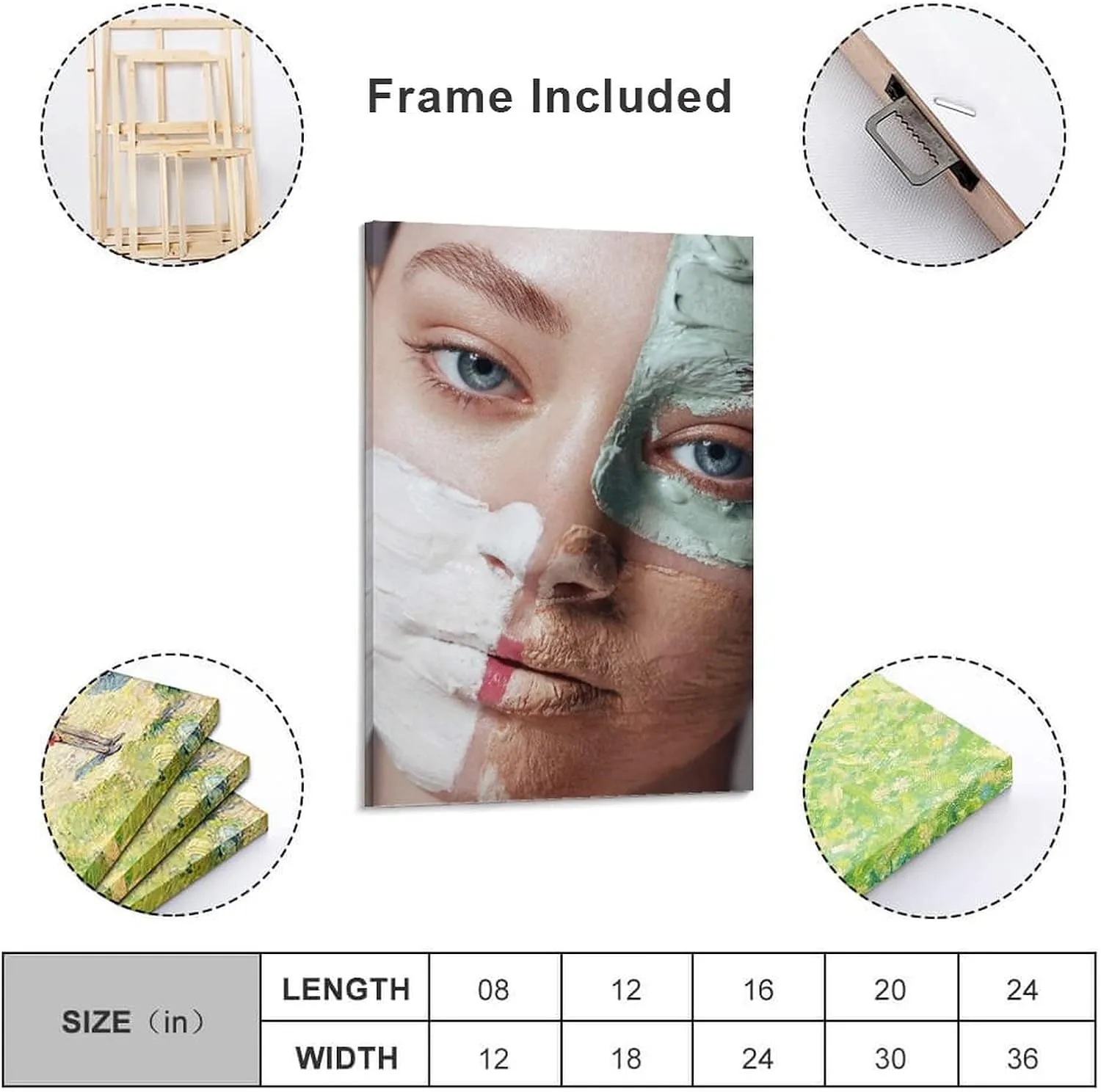 Spa Beauty simply emerge psychological opposite Salon Facial Beauty Poster Canvas Painting Posters And Prints Wall Art Pictures for Living Room Bedroom Decor 16x24inch(40x60cm) Beauty Mask Facial Poster for 